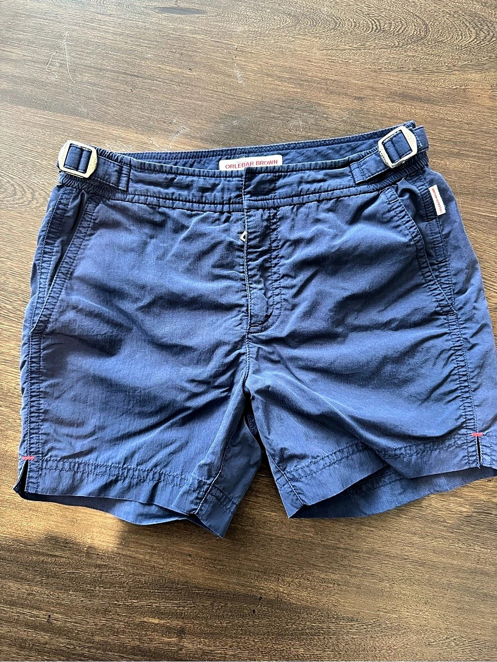 Boys Orlebar Brown Bulldog Swim Shorts Navy Blue Shorts Size 8
